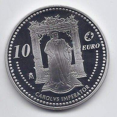 ISPANIJA 10 EURO 2006 KM # 1122 PROOF Karolis V