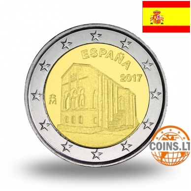 SPAIN 2 EURO 2017 OVIEDO CATHEDRAL