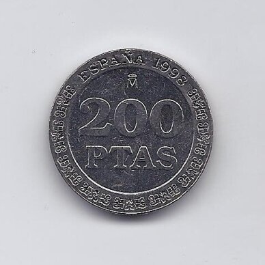 ISPANIJA 200 PESETAS 1998 KM # 992 UNC