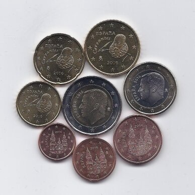 ISPANIJA 2016 m. euro monetų rinkinys