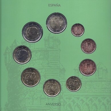 ISPANIJA 2021 m. Oficialus euro monetų rinkinys 1