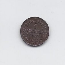 ITALIJA 1 CENTESIMO 1900 R KM # 29 VF