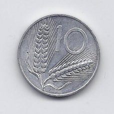 ITALIJA 10 LIRE 1954 KM # 93 VF ITALIJA 10 LIRE 1954 KM # 93 VF