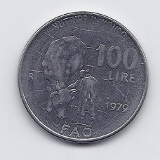 ITALIJA 100 LIRE 1979 KM # 106 XF