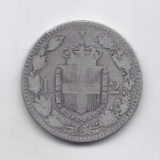 ITALIJA 2 LIRE 1886 KM # 23 VF ITALIJA 2 LIRE 1886 KM # 23 VF