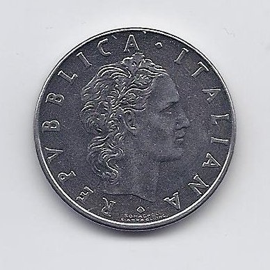 ITALIJA 50 LIRE 1976 KM # 95.1 XF 1