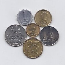 IZRAELIS 1970 m. 6 monetų rinkinys