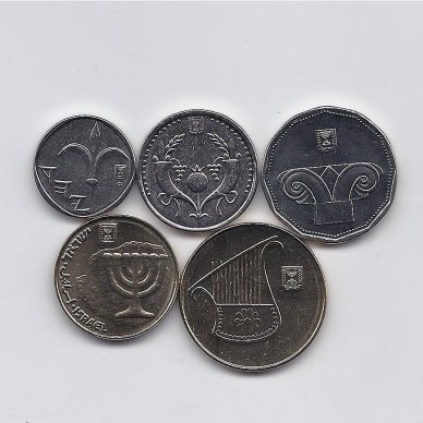 IZRAELIS 5 monetų rinkinys 1