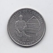 JAV 25 CENTS 2009 D KM # 445 VF Kolumbijos apygarda JAV 25 CENTS 2009 D KM # 445 VF Kolumbijos apygarda