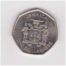 JAMAIKA 1 DOLLAR 1996 KM # 164 VF-XF