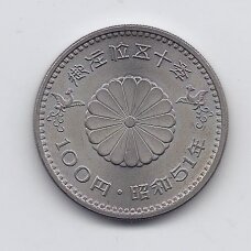 JAPONIJA 100 YEN 1976 Y # 86 AU 50 m. imperatoriaus valdymui