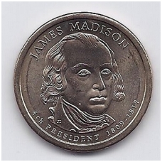 USA 1 DOLLAR 2007 D KM # 404 UNC James Madison (4)