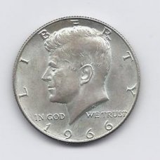 USA 1/2 DOLLAR 1966 KM # 202a XF  ( Kenedis )