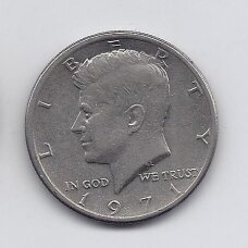 JAV 1/2 DOLLAR 1971 KM # 202b VF/XF