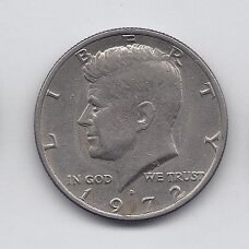 JAV 1/2 DOLLAR 1972 D KM # 202b VF/XF
