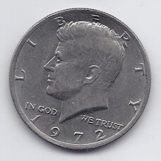 USA 1/2 DOLLAR 1972 KM # 202b VF/XF USA 1/2 DOLLAR 1972 KM # 202b VF/XF