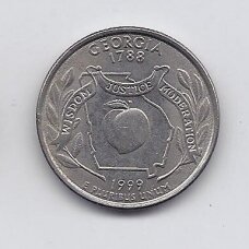 USA 25 CENTS 1999 D KM # 296 VF Georgia USA 25 CENTS 1999 D KM # 296 VF Georgia
