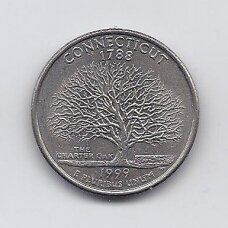 USA 25 CENTS 1999 D KM # 297 VF Connecticut USA 25 CENTS 1999 D KM # 297 VF Connecticut