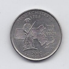 USA 25 CENTS 2000 P KM # 305 VF Massachusetts USA 25 CENTS 2000 P KM # 305 VF Massachusetts