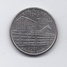 USA 25 CENTS 2001 P KM # 322 VF Kentucky USA 25 CENTS 2001 P KM # 322 VF Kentucky