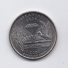 USA 25 CENTS 2003 P KM # 347 UNC Arkansas
