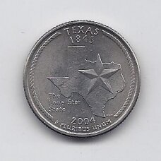 USA 25 CENTS 2004 P KM # 357 VF Texas USA 25 CENTS 2004 P KM # 357 VF Texas