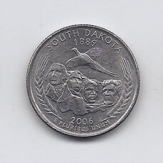 USA 25 CENTS 2006 D KM # 386 VF South Dakota USA 25 CENTS 2006 D KM # 386 VF South Dakota