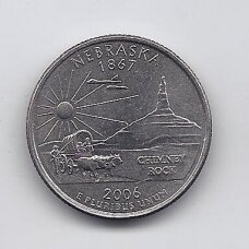 USA 25 CENTS 2006 P KM # 383 VF Nebraska USA 25 CENTS 2006 P KM # 383 VF Nebraska