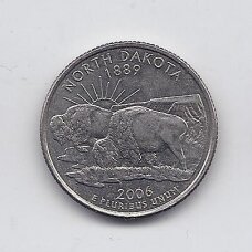USA 25 CENTS 2006 P KM # 385 VF North Dakota USA 25 CENTS 2006 P KM # 385 VF North Dakota
