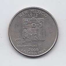 USA 25 CENTS 2008 D KM # 422 VF New Mexico USA 25 CENTS 2008 D KM # 422 VF New Mexico