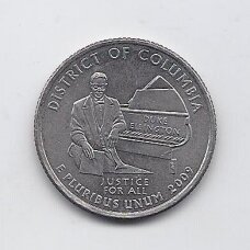 USA 25 CENTS 2009 D KM # 445 VF District of Columbia