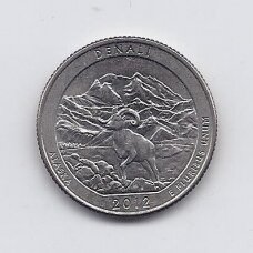 USA 25 CENTS 2012 D KM # 523 VF Denali National Park