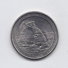 USA 25 CENTS 2014 P KM # 568 UNC Arches National Park