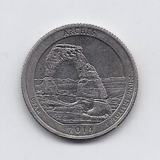 USA 25 CENTS 2014 P KM # 568 VF Arches National Park USA 25 CENTS 2014 P KM # 568 VF Arches National Park