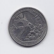 USA 25 CENTS 2015 D KM # 599 VF Blue Ridge parkway USA 25 CENTS 2015 D KM # 599 VF Blue Ridge parkway