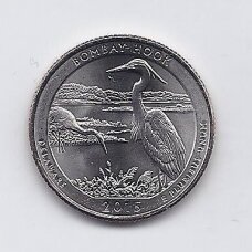USA 25 CENTS 2015 D KM # 600 UNC Bombay Hook