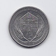 USA 25 CENTS 2015 P KM # 597 VF Homestead