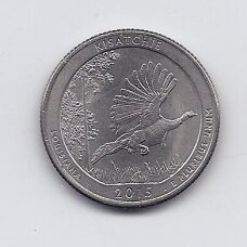 USA 25 CENTS 2015 P KM # 598 VF Kisati National Forest