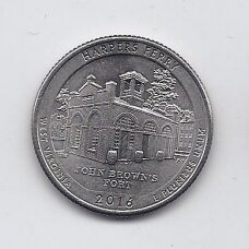 USA 25 CENTS 2016 D KM # 637 XF Harper's Ferry USA 25 CENTS 2016 D KM # 637 XF Harper's Ferry