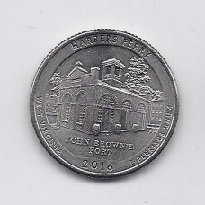 USA 25 CENTS 2016 P KM # 637 XF Harper's Ferry USA 25 CENTS 2016 P KM # 637 XF Harper's Ferry