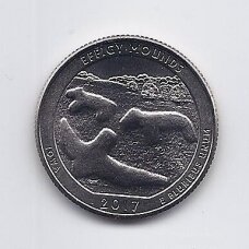 USA 25 CENTS 2017 D KM # 653 UNC Effigy Mounds USA 25 CENTS 2017 D KM # 653 UNC Effigy Mounds