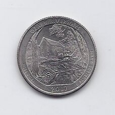 USA 25 CENTS 2017 P KM # 655 VF Ozark Riverways