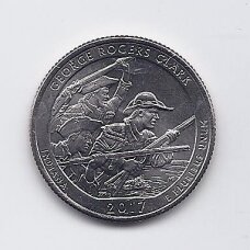USA 25 CENTS 2017 P KM # 657 UNC George Rogers Clark