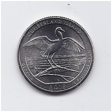 USA 25 CENTS 2018 P KM # 672 UNC Cumberland Island