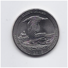 USA 25 CENTS 2018 P KM # 673 UNC Block Island