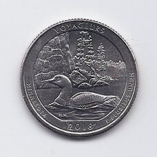 USA 25 CENTS 2018 P KM # 671 UNC Voyageurs