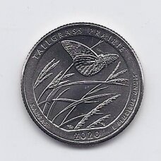 USA 25 CENTS 2020 P KM # 723 UNC Tallgrass Prairie National Preserve USA 25 CENTS 2020 P KM # 723 UNC Tallgrass Prairie National Preserve
