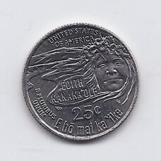 USA 25 CENTS 2023 P KM # 779 UNC Edith Kanakaʻole USA 25 CENTS 2023 P KM # 779 UNC Edith Kanakaʻole