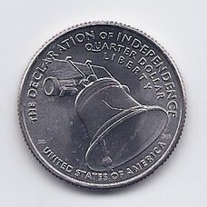 USA 25 CENTS 2026 D KM # 827 UNC Declaration of Independence USA 25 CENTS 2026 D KM # 827 UNC Declaration of Independence