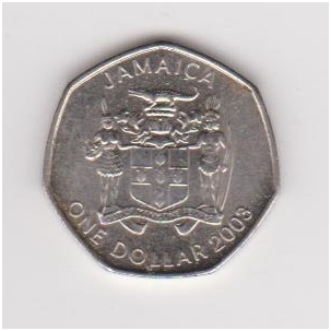 JAMAICA 1 DOLLAR 2003 KM # 164 VF-XF